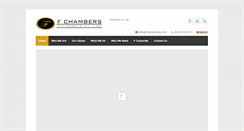 Desktop Screenshot of fchamberslaw.com