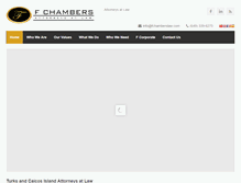 Tablet Screenshot of fchamberslaw.com